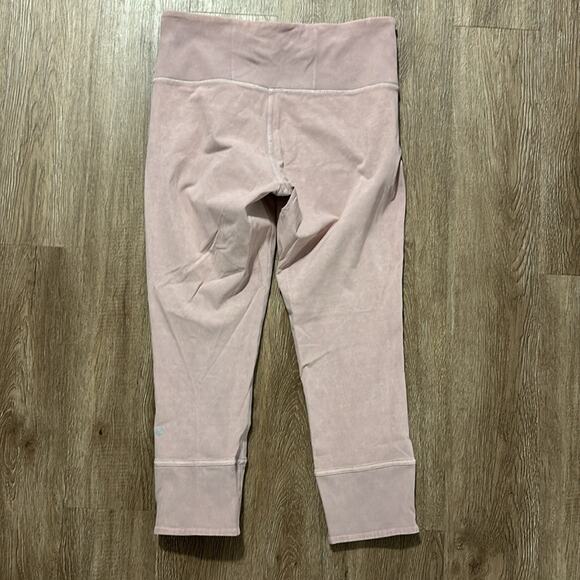 Lululemon Wunder Under Ribbed Crop 23" Leggings Washed Antoinette Sz 10 - Picture 6 of 6